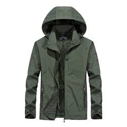 Regenjacke Herren Sportbekleidung Windbreaker Herren Fahrradjacke Regenmantel Jacke Fahrradjacke Regenponcho Regenbekleidung für Radfahren Laufen Wandern Bergsteigen Regenjacke Herren Wasserdicht von Battnot