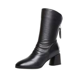 Stiefeletten Damen Elegant Ritterstiefel Winterschuhe Stiefel Damen Klassische Stiefel Frauen Stiefel Schneestiefel Draussen Boots Stiefeletten Damen Arbeitsschuhe Arbeitsstiefel Wandern Arbeiten von Battnot