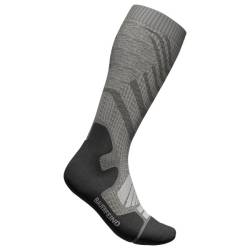 Bauerfeind Sports - Women's Outdoor Merino Compression Socks - Kompressionssocken Gr 39-42 - L: 41-46 cm grau von Bauerfeind Sports