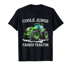 Coole Jungs fahren Traktor Geschenk Bauer Trecker Landwirt T-Shirt von Bauern Geschenke & Souvenirs