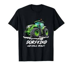 Dorfkind Traktor Design Landwirt & Bauern Trecker Geschenk T-Shirt von Bauern Geschenke & Souvenirs
