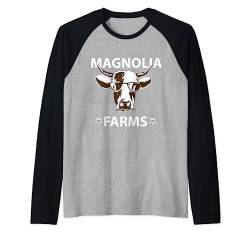 Magnolia Farms Shirt für Damen und Herren Kuh Kühe Magnolia Raglan von Bauern Shop IBK