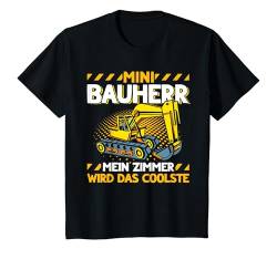 Kinder Bauherren Hausbau Mein Zimmer Bagger Mini Bauherr 2024 T-Shirt von Bauherren 2024 Bauherr Geschenk