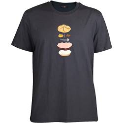 Bavarian Caps Herren Bavarian Burger T-Shirt, schwarz, M von Bavarian Caps