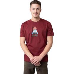 Bavarian Caps Herren T-Shirt Papa Schlumpf, Größe:M, Farben:Burgund von Bavarian Caps