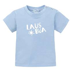 Bavariashop Baby T-Shirt mit Spruch Lausbua - 68/74 - blau von Bavariashop
