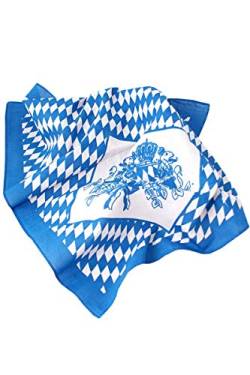 Bavariashop Baumwolltuch Bayern, Trachtenhalstuch, Einsteck-oder Schnupftabaktuch von Bavariashop