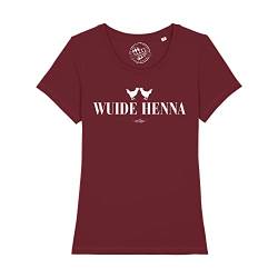 Bavariashop Bayerisches Damen T-Shirt Wuide Henna - XXL - weinrot von Bavariashop