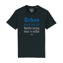 Bavariashop Bayerisches Herren T-Shirt Schau ma moi - XL - schwarz von Bavariashop