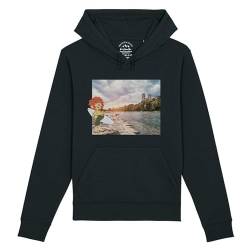 Bavariashop PUMUCKL Damen Hoodie Surfer-Kobold - S - schwarz von Bavariashop