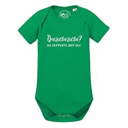 Bavariashop bayerischer Baby Body mit Spruch Duziduzidu… - 62 - grün - lustiger Baby-Strampler von Bavariashop