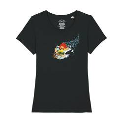 PUMUCKL Damen T-Shirt Winter-Kobold - XL - schwarz von Bavariashop