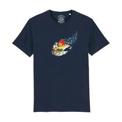 PUMUCKL Herren T-Shirt Winter-Kobold - XXL - dunkelblau von Bavariashop