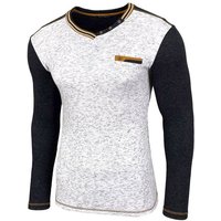 Baxboy Longshirt Baxboy Herren Longsleeve V-Ausschnitt Männer Langarm T-Shirt 3055 von Baxboy