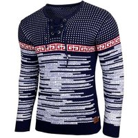 Baxboy Strickpullover BAXBOY Herren stylischer Rundhals Strick-Pullover B-52156 von Baxboy