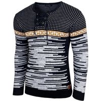 Baxboy Strickpullover BAXBOY Herren stylischer Rundhals Strick-Pullover B-52156 von Baxboy