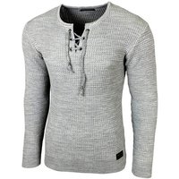 Baxboy Strickpullover Baxboy Herren Pullover Rundkragen Moderner Feinstrick Pulli von Baxboy