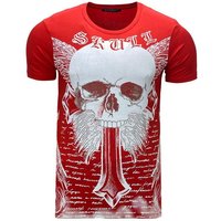 Baxboy T-Shirt BAXBOY T-Shirt mit stylischem Totenkopfprint modernem Stil von Baxboy