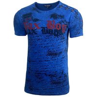 Baxboy T-Shirt Baxboy Batik style Herren T-Shirt mit Front Logo Print von Baxboy