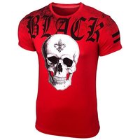 Baxboy T-Shirt Baxboy Herren Rundhals Strass Steinen T-Shirt mit Motiv Design von Baxboy