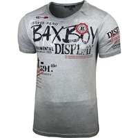 Baxboy T-Shirt Baxboy Moderner Männer Kurzarm Verwaschen Used Look TShirt B-147 von Baxboy