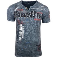 Baxboy T-Shirt Baxboy T-Shirt »VINTAGE« mit trendigem Markenprint von Baxboy