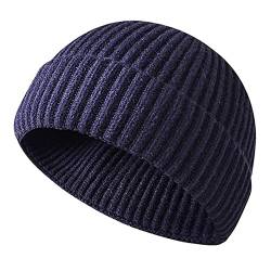 Retro Trawler Winter Beanie Hat, Unisex Fischermütze Dockermütze Rollmütze Winter Hut Baseballkappe Cappello Antivento (Tibetisch) von Baynetin