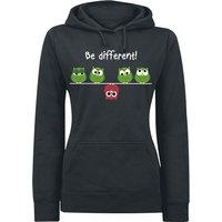 Be Different! Kapuzenpullover - XS bis XXL - für Damen - Größe L - schwarz von Be Different!