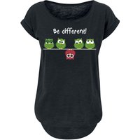 Be Different! T-Shirt - XS bis 5XL - für Damen - Größe S - schwarz von Be Different!