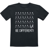 Be Different! T-Shirt für Kinder - Cats - für Mädchen & Jungen - schwarz von Be Different!