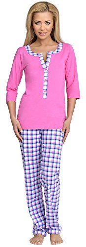 Be Mammy Damen Schlafanzug Stillpyjama 1N2TT2 (Rosa-2, 36 (Herstellergröße: S)) von Be Mammy