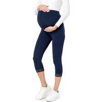 Be Mammy Umstandsleggings 3/4 Capri Umstandsleggings aus Viskose BE20-161 (1-tlg) elastischer Bund von Be Mammy