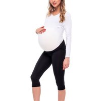 Be Mammy Umstandsleggings 3/4 Umstandsleggings aus Viskose BE20-254 (1-tlg) elastischer Bund von Be Mammy