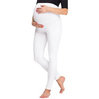 Be Mammy Umstandsleggings Damen Lange Umstandsleggings BE20-257 (1-tlg) elastischer Bund von Be Mammy