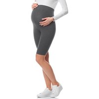 Be Mammy Umstandsleggings Kurze Umstandsleggings aus Baumwolle BE20-228 (1-tlg) elastischer Bund von Be Mammy