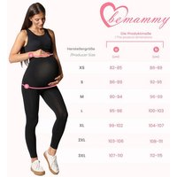 Be Mammy Umstandsleggings Lang Damen Umstandshose bequem BE20-230 (1-tlg) aus Baumwolle, elastischer Bund von Be Mammy