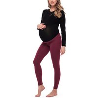 Be Mammy Umstandsleggings Lange Umstandsleggings aus Viskose BE20-253 (1-tlg) elastischer Bund von Be Mammy