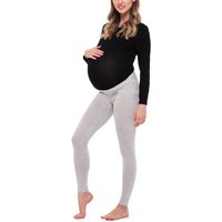 Be Mammy Umstandsleggings Lange Umstandsleggings aus Viskose BE20-253 (1-tlg) elastischer Bund von Be Mammy