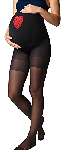 Be Mammy Umstandsstrumpfhose 40 DEN BE-1121 (Schwarz, L) von Be Mammy