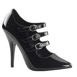 Damenmode Klassische Spitz High Heels Pumps Sexy Gladiator 13CM Stiletto Bürodame Casual Dress Schuhe Größe 34-46,Schwarz,42 EU von BeAUZQ