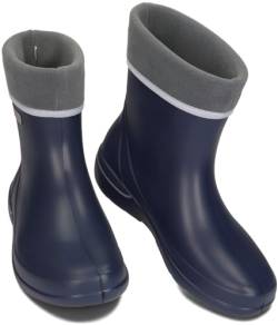 BeComfy Damen Warme EVA Gummistiefel mit Herausnehmbares Innenfutter 36-41 EU (Marineblau, eu_footwear_size_system, adult, numeric, medium, numeric_37) von BeComfy