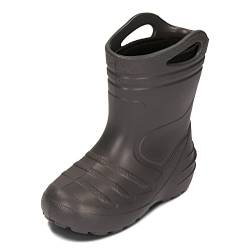 BeKiddy Kinder Unisex EVA-Gummistiefel Gießkanne mit Herausnehmbarer Isolierung 22-35 EU (Graphite, eu_footwear_size_system, toddler, numeric, medium, numeric_22) von BeKiddy