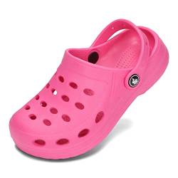 BeKiddy Unisex Kinder Eva Clogs Leichte Gartenschuhe Jungen Mädchen 20-35 EU (Rosa, eu_Footwear_Size_System, Toddler, Numeric, medium, Numeric_28) von BeKiddy