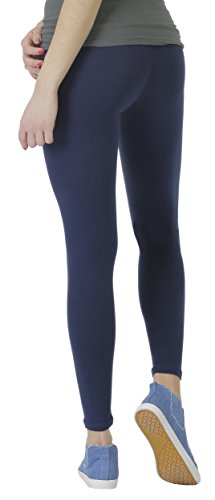 BeLady Damen Leggings Knöchellang aus Baumwolle Blickdichte Leggins Viele Farben (Dunkelblau, 5XL) von BeLady