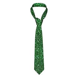 Herren-Krawatte, grüne Pailletten-Glitzer-Druck, Herren-Krawatte, Business-Krawatte, weiche Anzug-Krawatte, Hochzeit, Gentleman, formelle Krawatte von BeNtli