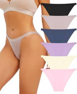 BeReady Seamless Slips Damen Nahtlose Unterwäsche Unsichtbare Unterhosen Damen Nahtlos Hipster Sexy Women's Underwear Stretch Bikini Frauen Panties Mehrpack 6 von BeReady