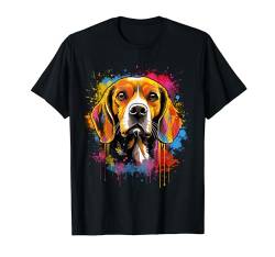 Bunter Beagle Hund T-Shirt von Beagle lover apparel for Beagle owner