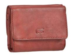 Bear Design Portemonnaie Geldbörse Leder Minibörse 10x7,5cm rot von Bear Design