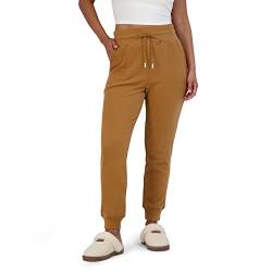 BEARPAW Damen Micro-Fleece Kordelzug Athletic Jogger Sweatpants mit Taschen, Tabakbraun, S von Bearpaw