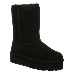 BEARPAW Damen Retro Elle Mehrere Farben | Damen Stiefel Klassisches Wildleder | Damen Schlupfstiefel | Bequemer Winterstiefel, Schwarz II, 37 EU von Bearpaw